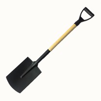 Boja drvena ručka četvrtasta lopata